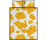 Cheese slice pattern Quilt Bed Set