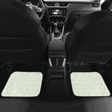 Cucumber Pattern Background Front And Back Car Mats