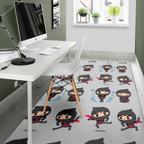 Cute Ninja Pattern Area Rug