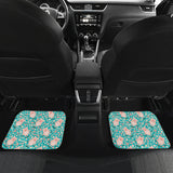 Pig Pattern Print Design 01 Front and Back Car Mats
