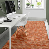 Brick Printed Pattern Print Design 02 Area Rug