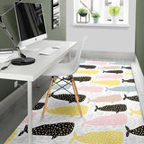 Whale Dot Pattern Area Rug