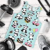 Cute baby panda pattern Men Tank Top