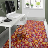 Gear Pattern Print Design 04 Area Rug