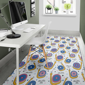 Snail Pattern Print Design 05 Area Rug