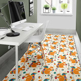 Squirrel Pattern Print Design 04 Area Rug