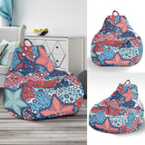 Hand Drawn Colorful Starfish Bean Bag Cover