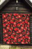 Tomato Black Background Premium Quilt