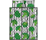 Cool Broccoli pattern Quilt Bed Set