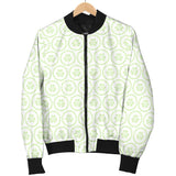 Cucumber Pattern Background Women'S Bomber Jacket