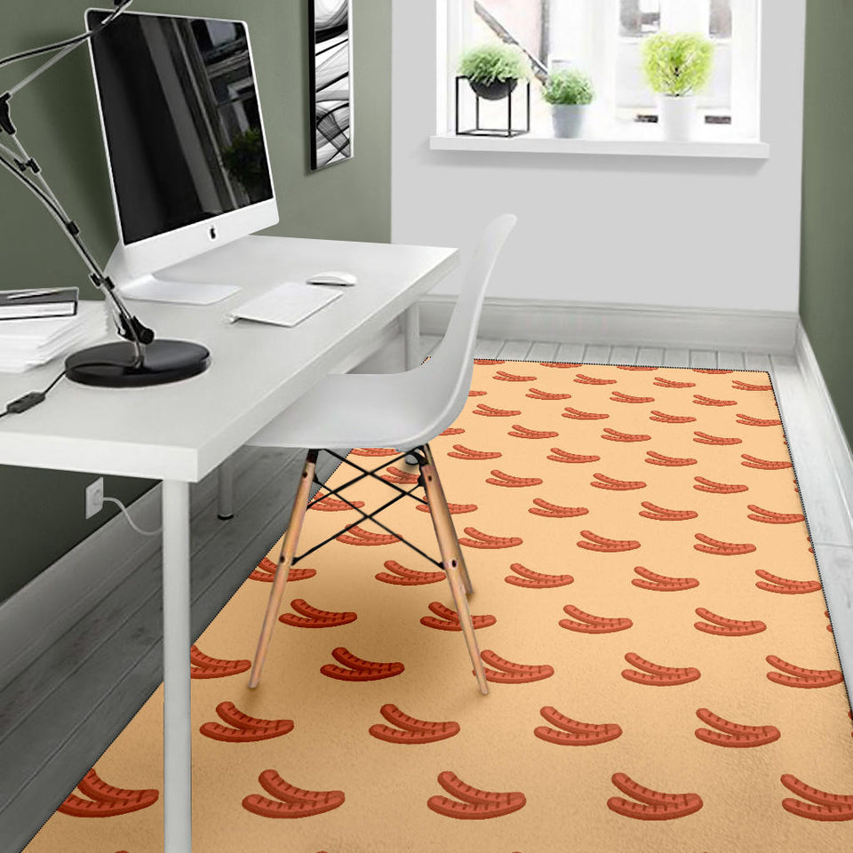 Sausage Pattern Print Design 03 Area Rug