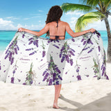 Lavender Flower Design Pattern Sarong