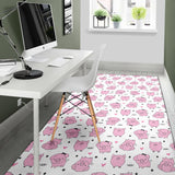 Pig Pattern Print Design 03 Area Rug