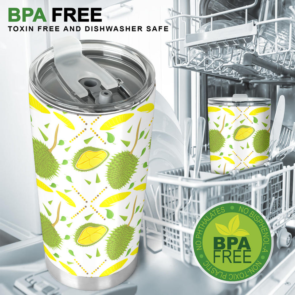 Durian Pattern Background Tumbler