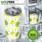 Durian Pattern Background Tumbler