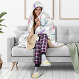 Helicopter Plane Pattern Hooded Blanket