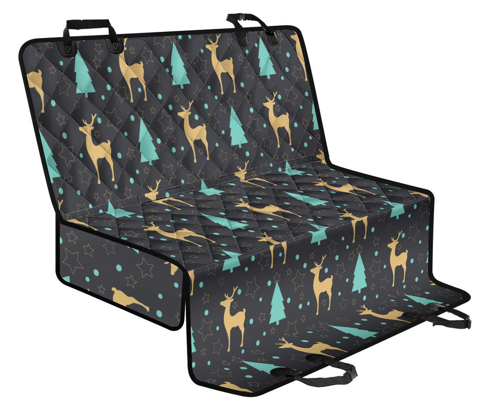 Deers Star Tree Pattern Dog Car Seat Covers