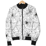 Spider Web Cobweb Pattern Women'S Bomber Jacket