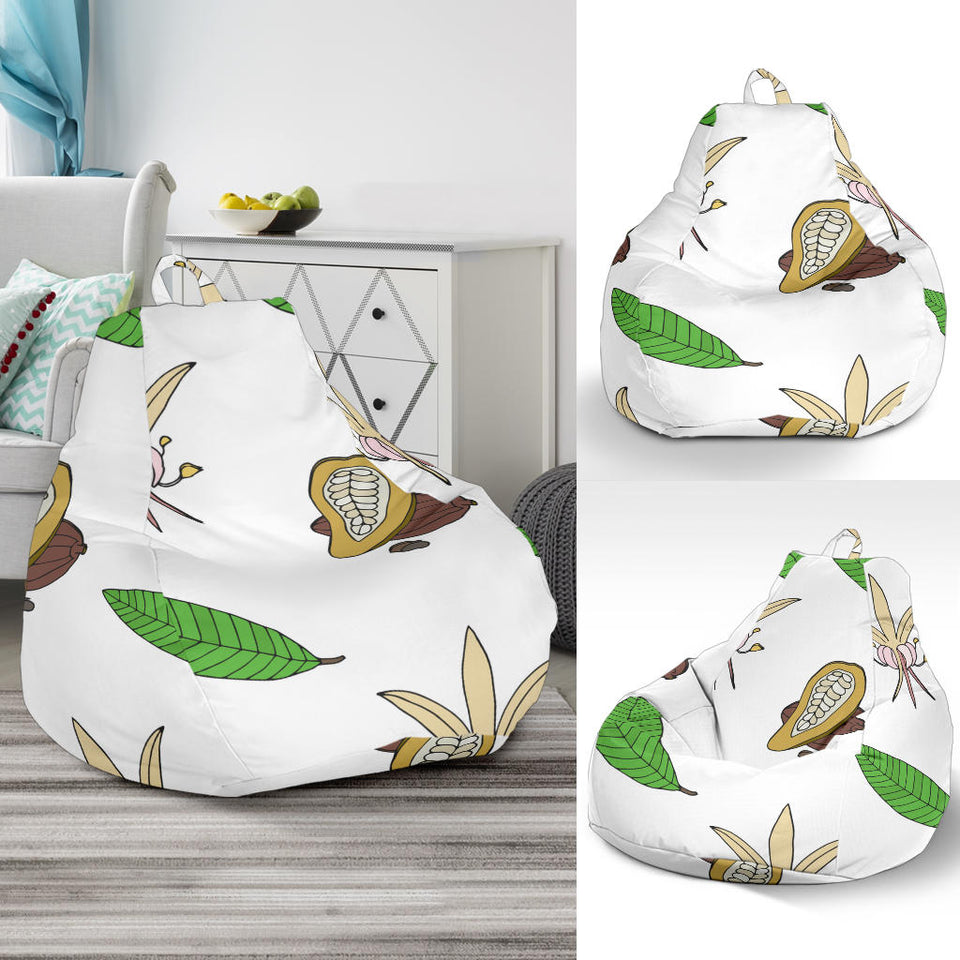 Color Hand Drawn Cocoa Pattern Bean Bag Cover
