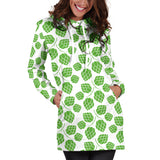 Hop Pattern Background Women'S Hoodie Dress