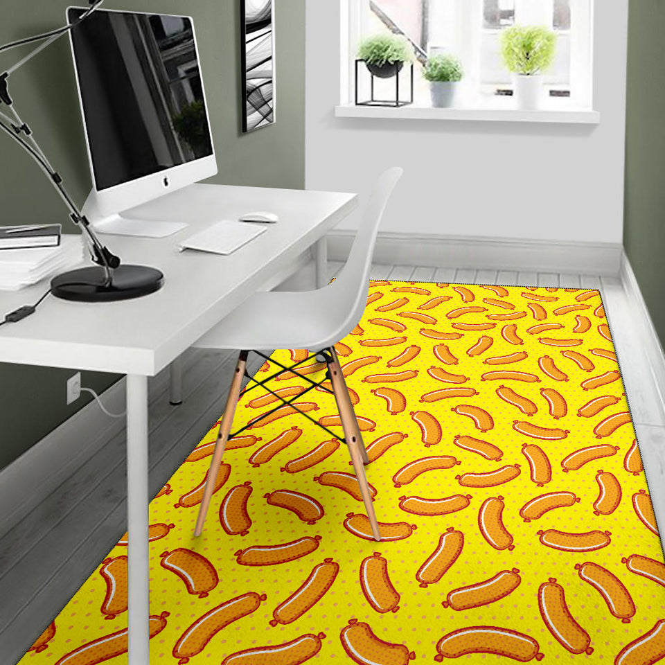 Sausage Pattern Print Design 01 Area Rug