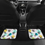 Dragonflies Ginkgo Leaves Pattern Front And Back Car Mats
