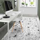 Spider Web Cobweb Pattern Area Rug