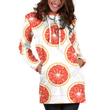 Grapefruit Pattern Women'S Hoodie Dress