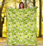 Jack Russel Pattern Print Design 01 Premium Blanket