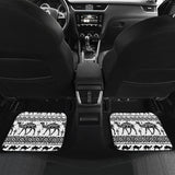 Camel Polynesian Tribal Pattern Front And Back Car Mats