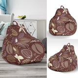 Coffee Bean Flower Pattern Bean Bag Cover