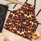 Fire Flame Dark Pattern Adjustable Apron