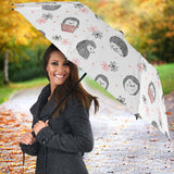 Hedgehog Pattern Print Design 02 Umbrella