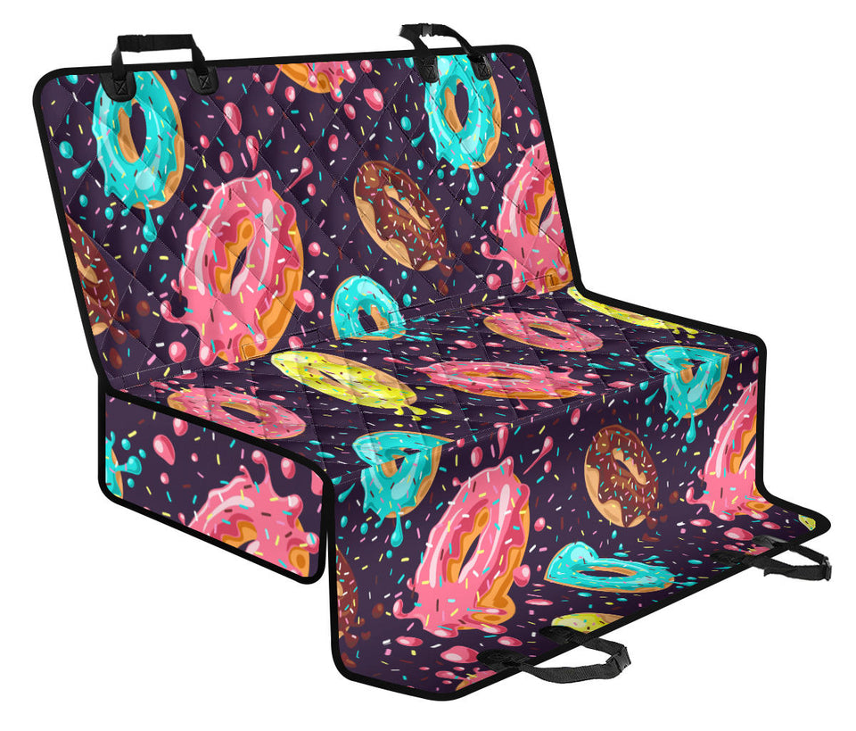 Colorful Donut Glaze Pattern Dog Car Seat Covers