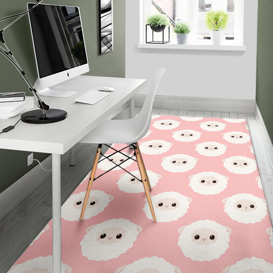 Cute Sheep Pattern Area Rug