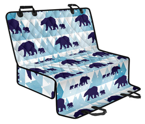 Polar Bear Winter Snow Pattern Dog Car Seat Covers