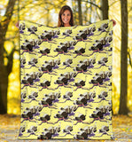 Ostrich Pattern Print Design 04 Premium Blanket