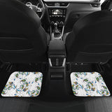 Peacock Feather Pattern Front And Back Car Mats