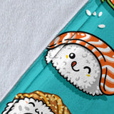 Cute Sushi Pattern Premium Blanket