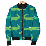 Crocodile Pattern Women'S Bomber Jacket