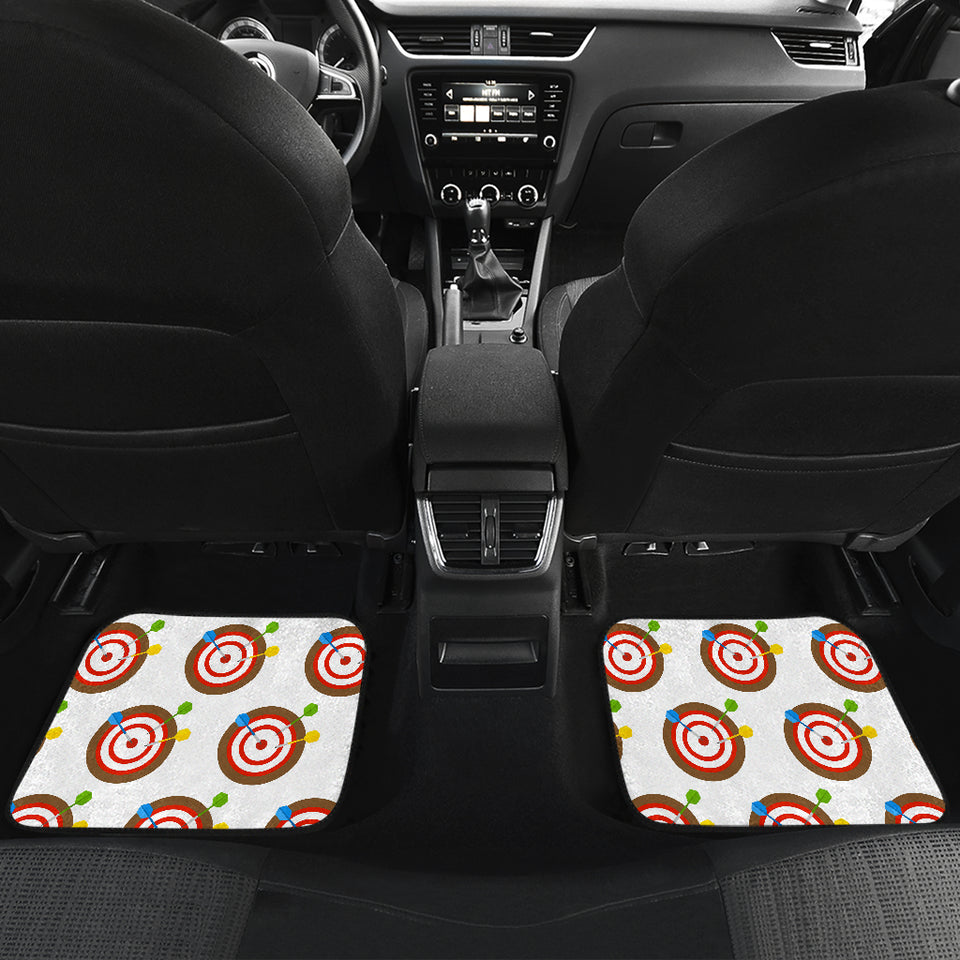 Darts Pattern Print Design 04 Front and Back Car Mats