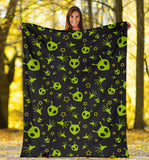 Alien Pattern Print Design 02 Premium Blanket