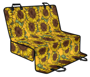 Sunflower Pattern Dog Car Seat Covers