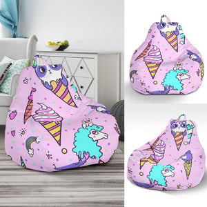 Cute Ice Cream Cone Animal Pattern Bean Bag Cover