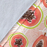 Papaya Leaves Pattern Premium Blanket