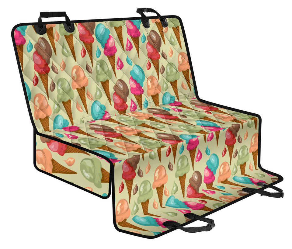 Colorful Ice Cream Pattern Dog Car Seat Covers