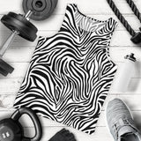 Zebra skin pattern Men Tank Top