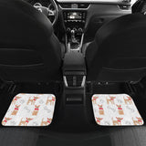 Chihuahua Bone Paw Pattern Front And Back Car Mats
