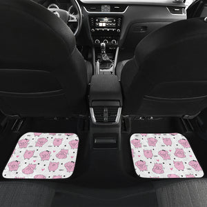 Pig Pattern Print Design 03 Front and Back Car Mats