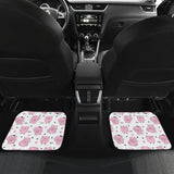 Pig Pattern Print Design 03 Front and Back Car Mats
